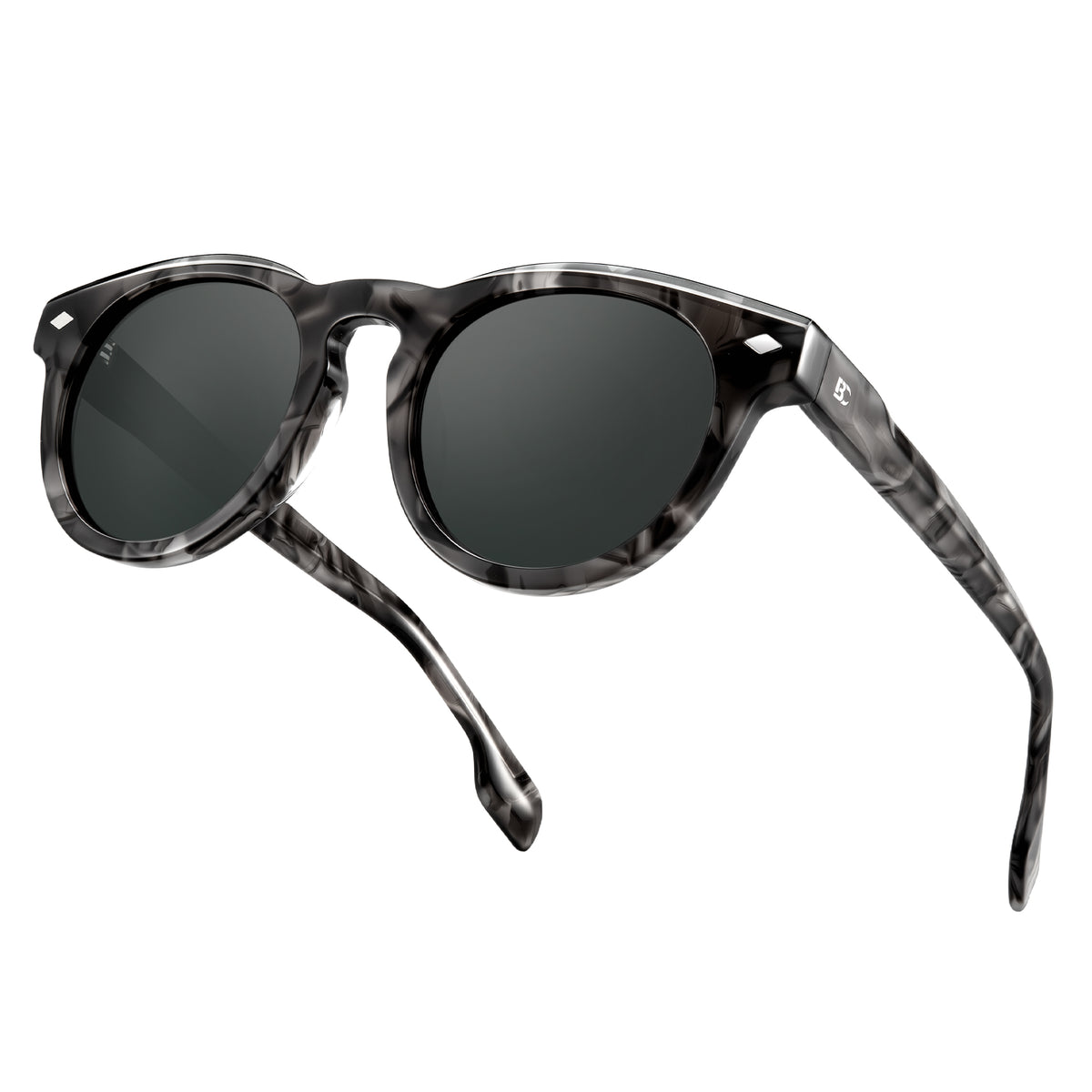 BIRCEN Womens Round Polarized Sunglasses: Retro Acetate Sun  display picture 2
