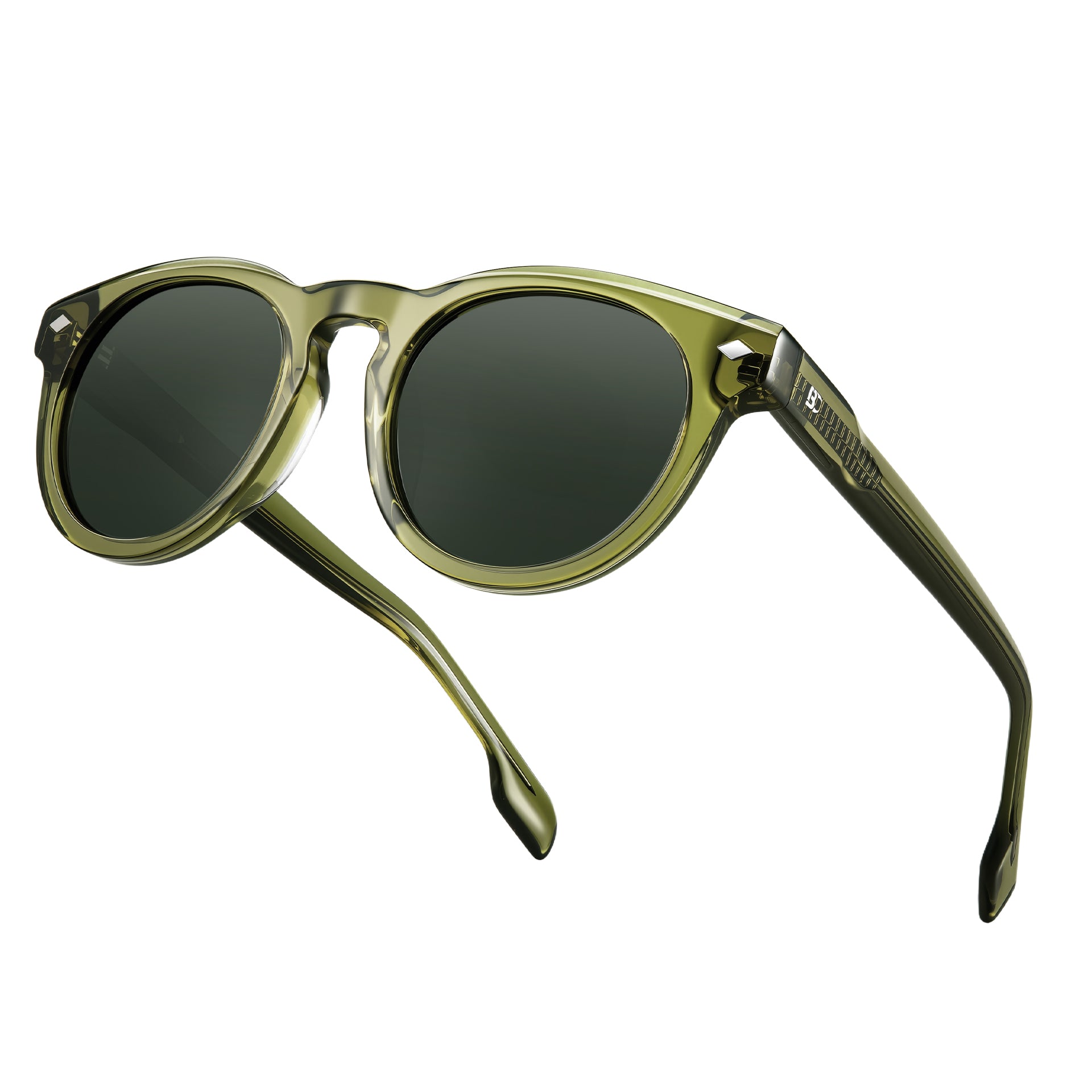 BIRCEN Womens Round Polarized Sunglasses: Retro Acetate Sun Glasses UV400 Protection Shades for Driving Beach Daily Wear