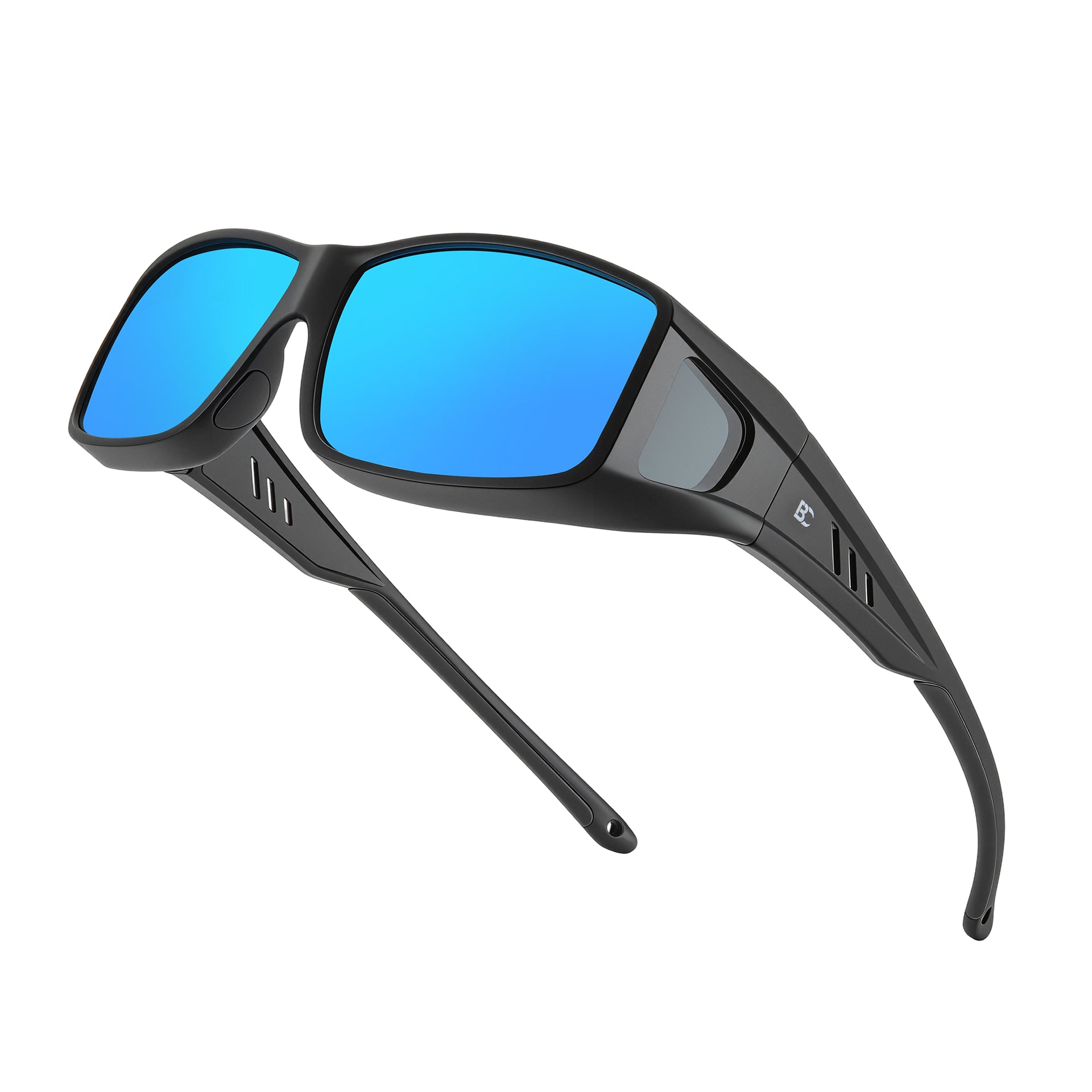BIRCEN Polarized Fit Over Sunglasses: UV Protection Wrap Around TR90 Sunglasses Over Glasses for Men Women Driving Fishing