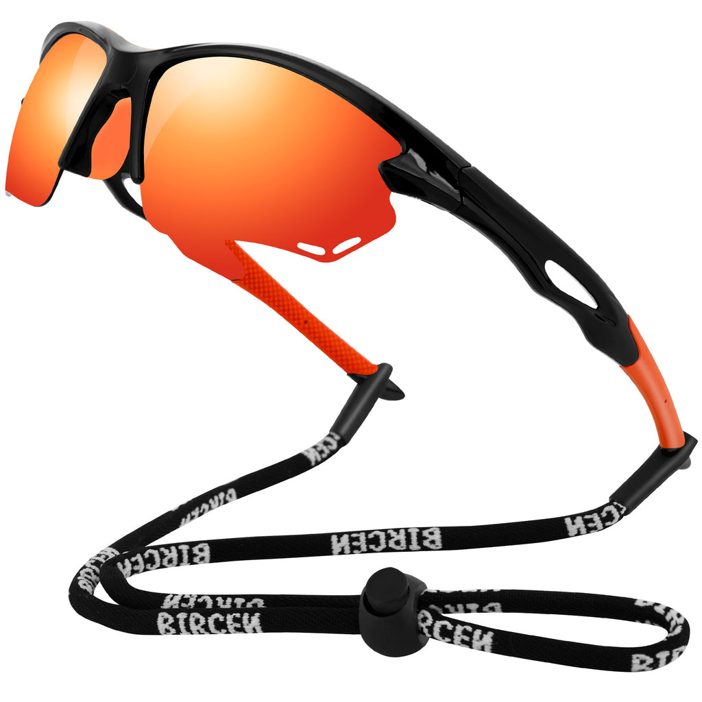 BIRCEN Sport Polarized Sunglasses for Men - Women: UV Protection Fishing Glasses for Driving Running Cycling BCY135