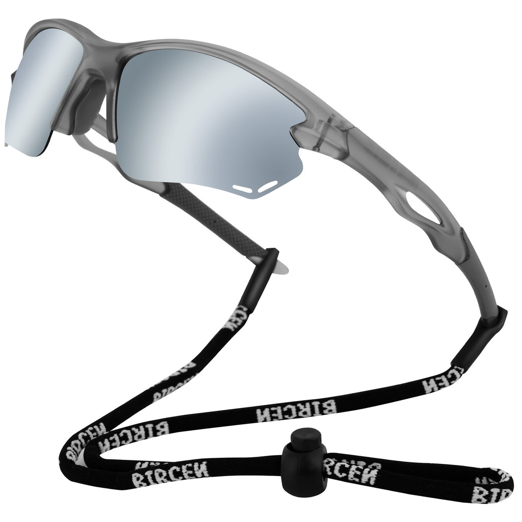 BIRCEN Sport Polarized Sunglasses for Men - Women: UV Protection Fishing Glasses for Driving Running Cycling BCY135