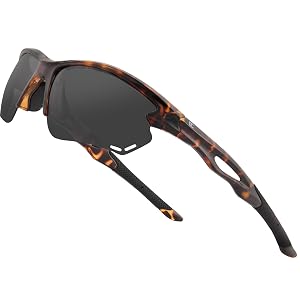 BIRCEN Sport Polarized Sunglasses for Men - Women: UV Protection Fishing Glasses for Driving Running Cycling BCY135