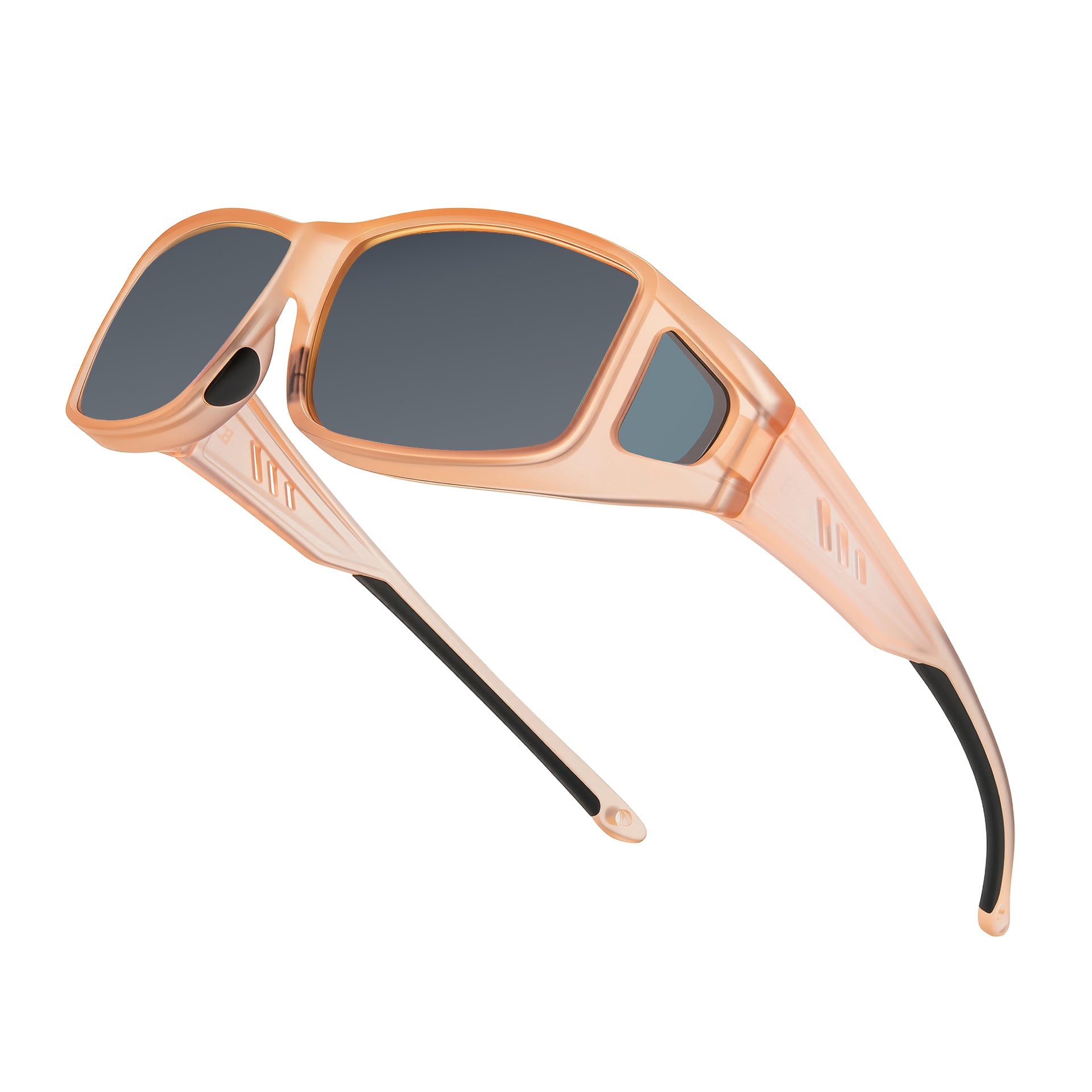 BIRCEN Polarized Fit Over Sunglasses: UV Protection Wrap Around TR90 Sunglasses Over Glasses for Men Women Driving Fishing