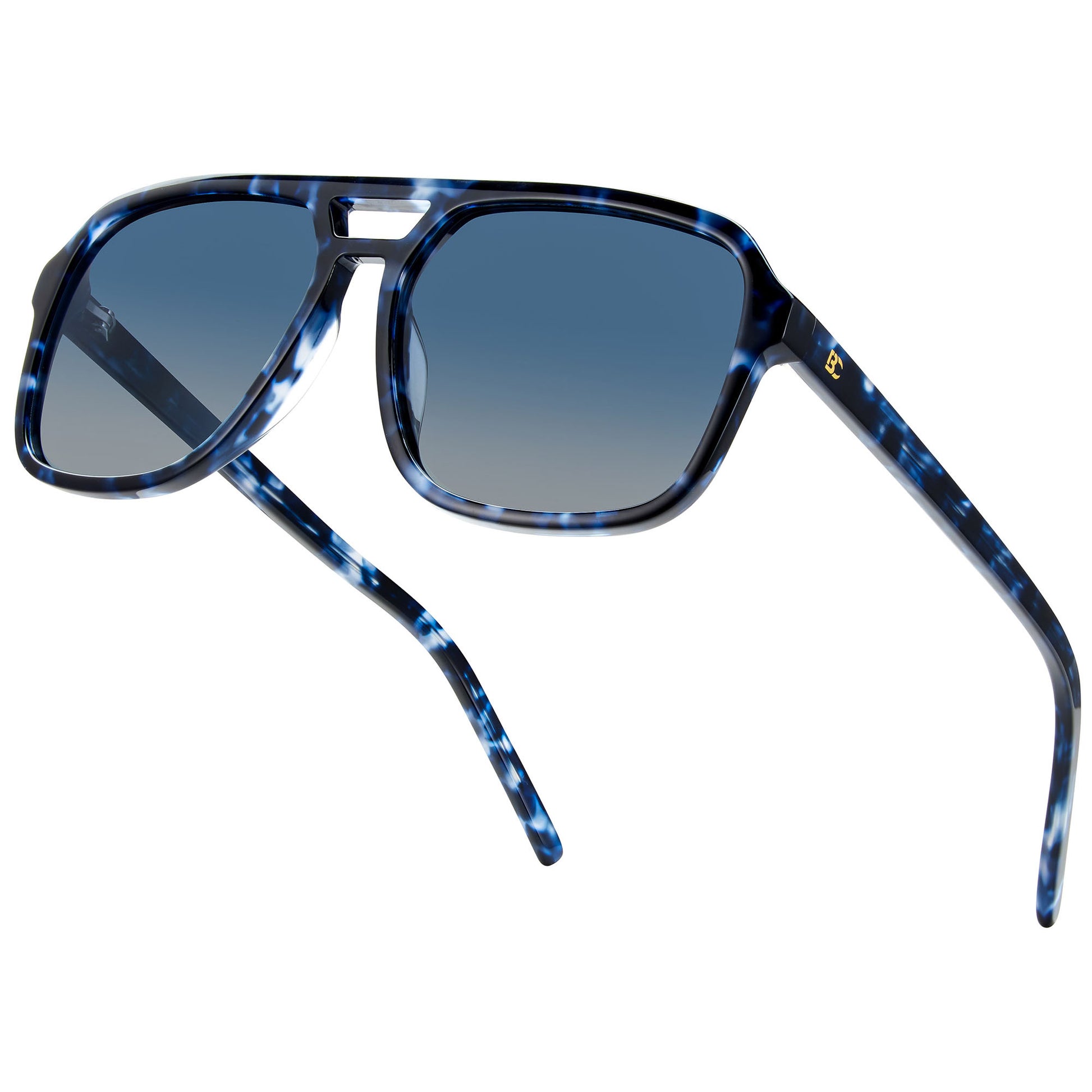 BIRCEN Women Polarized Acetate Sunglasses: Fashion Square Aviator Shades BC2007