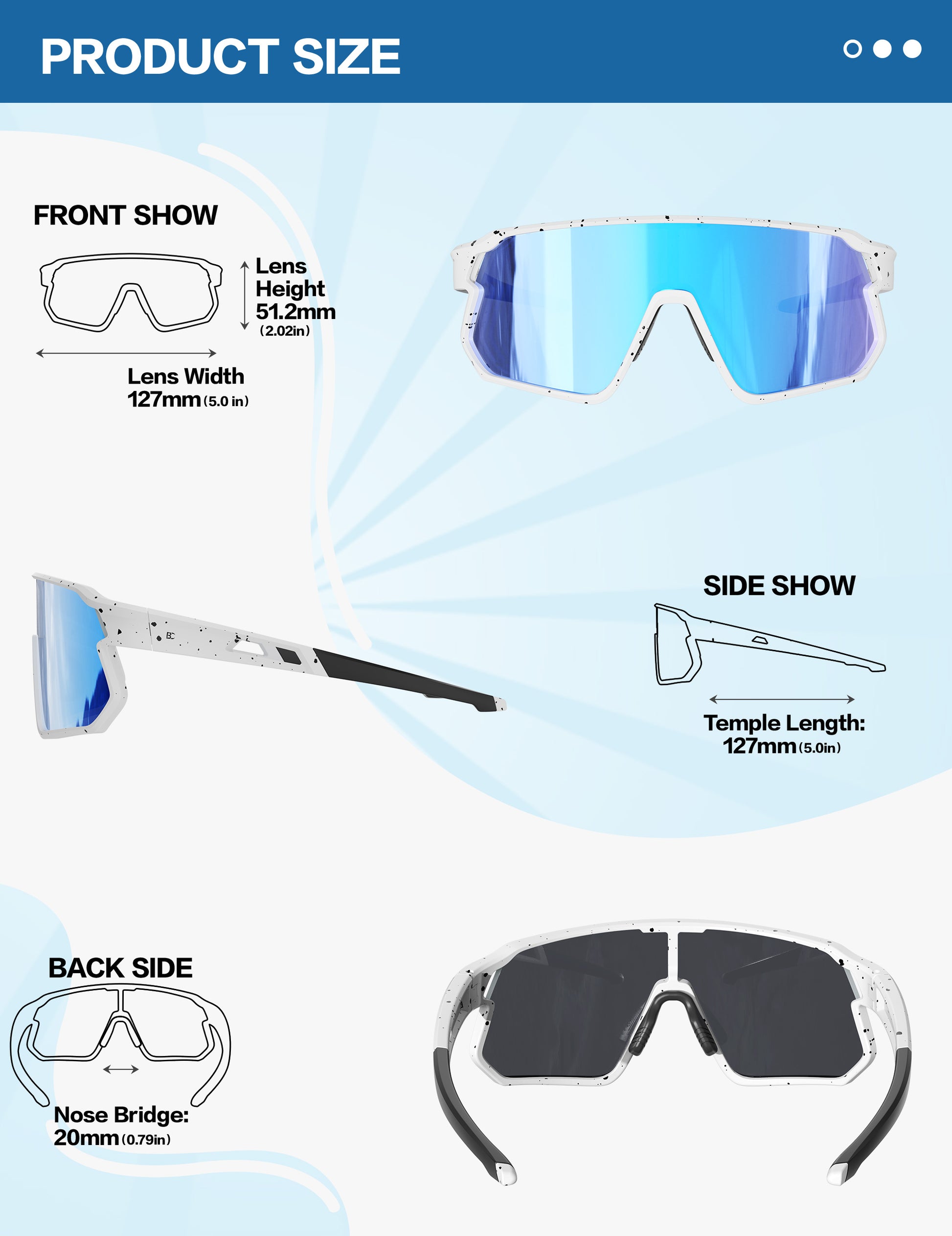 BIRCEN Kids baseball Sunglasses for Youth BC2118