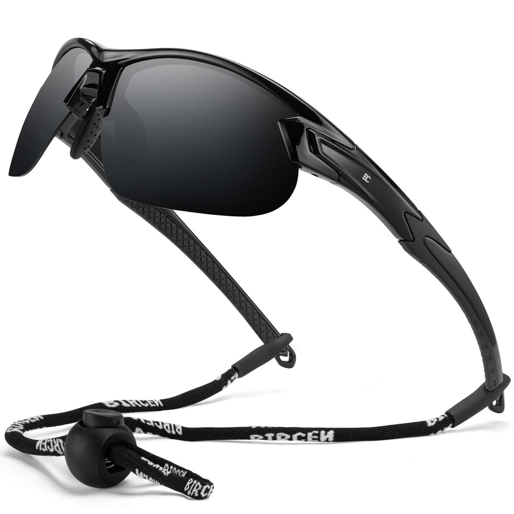 BIRCEN Polarized Sport Sunglasses for Men: UV Protection Fishing Shades for Golf Baseball Driving Motorcycle BC3065