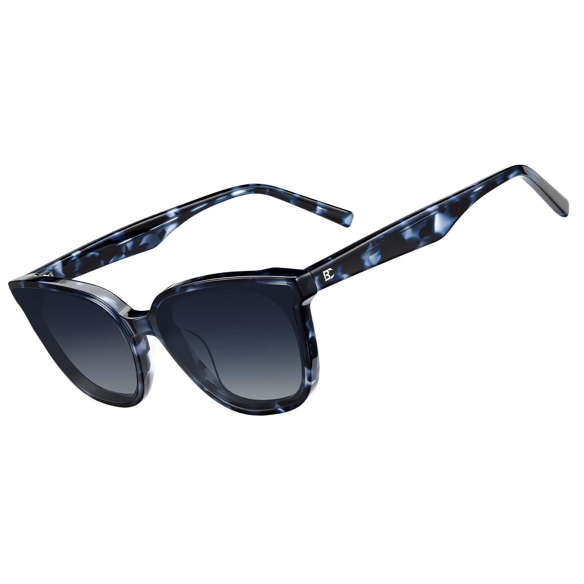 BIRCEN Polarized Cat-Eye Sunglasses for Women: Trendy Acetate Sun Glasses Nylon Lens UV Protection for Travel Driving