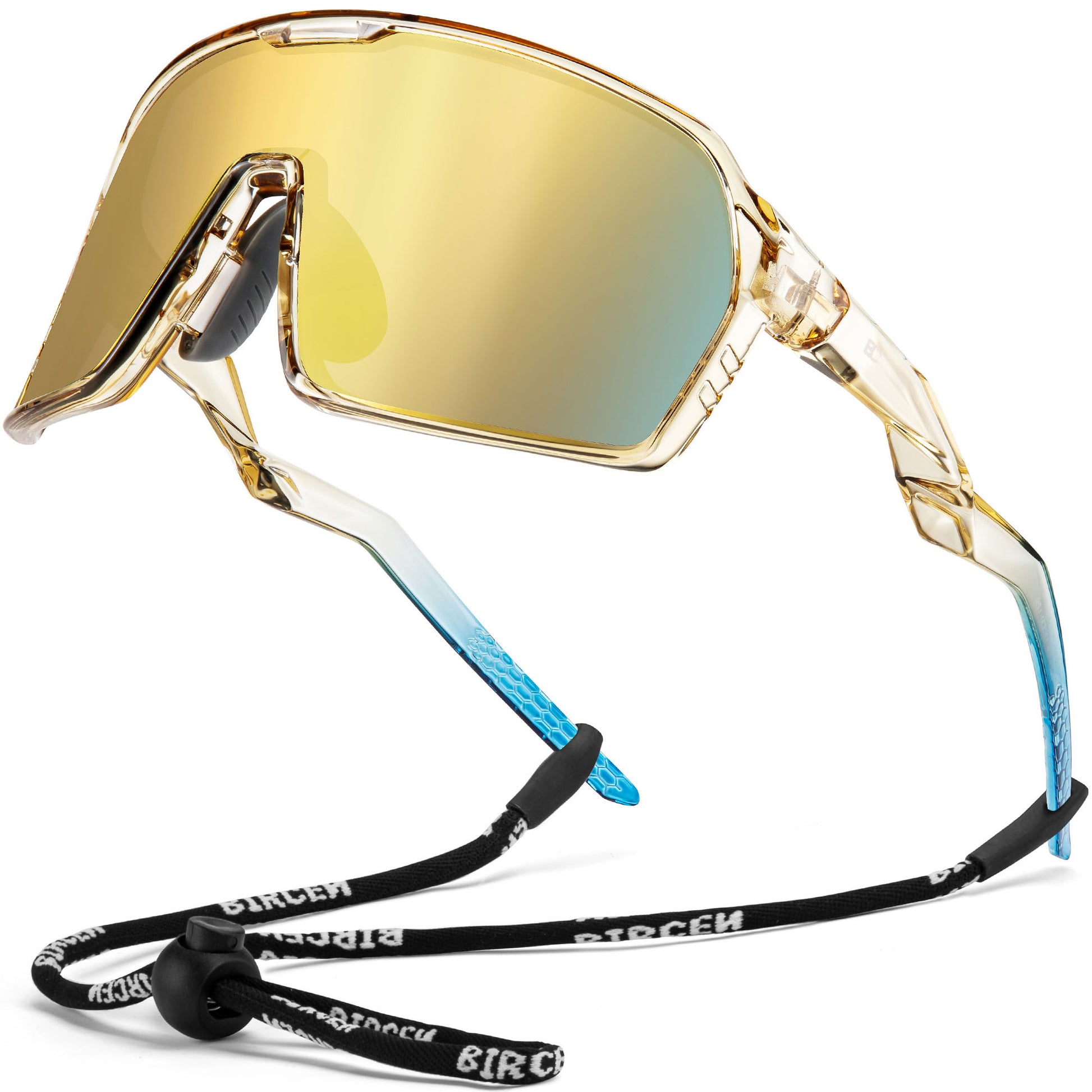 BIRCEN Sports Baseball Sunglasses for Men - Women Polarized UV Protection Cycling Glasses