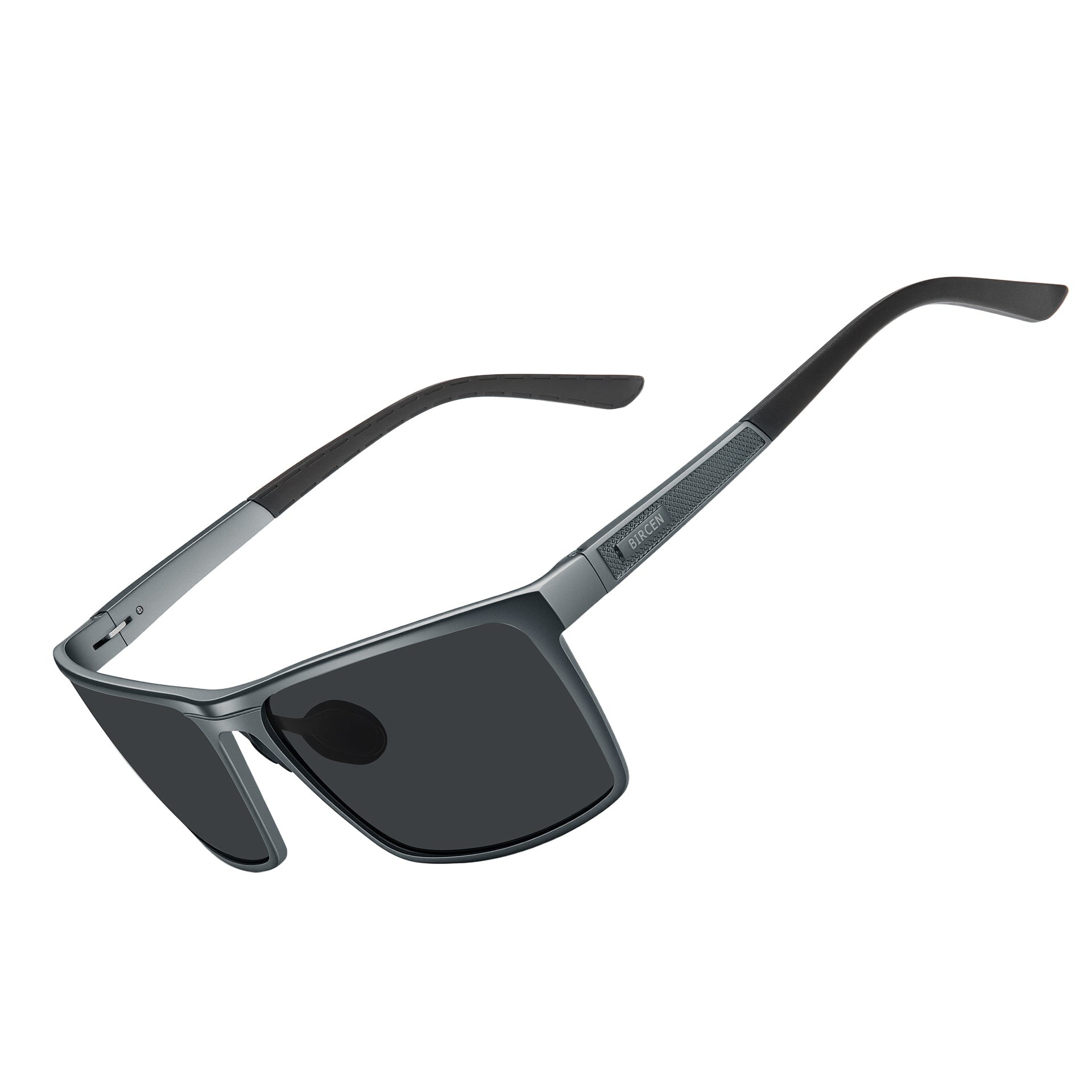 BIRCEN Mens Polarized Sunglasses for Driving: UV Protection Anti Glare Sun Glasses Lightweight Metal Shade for Travel Fishing