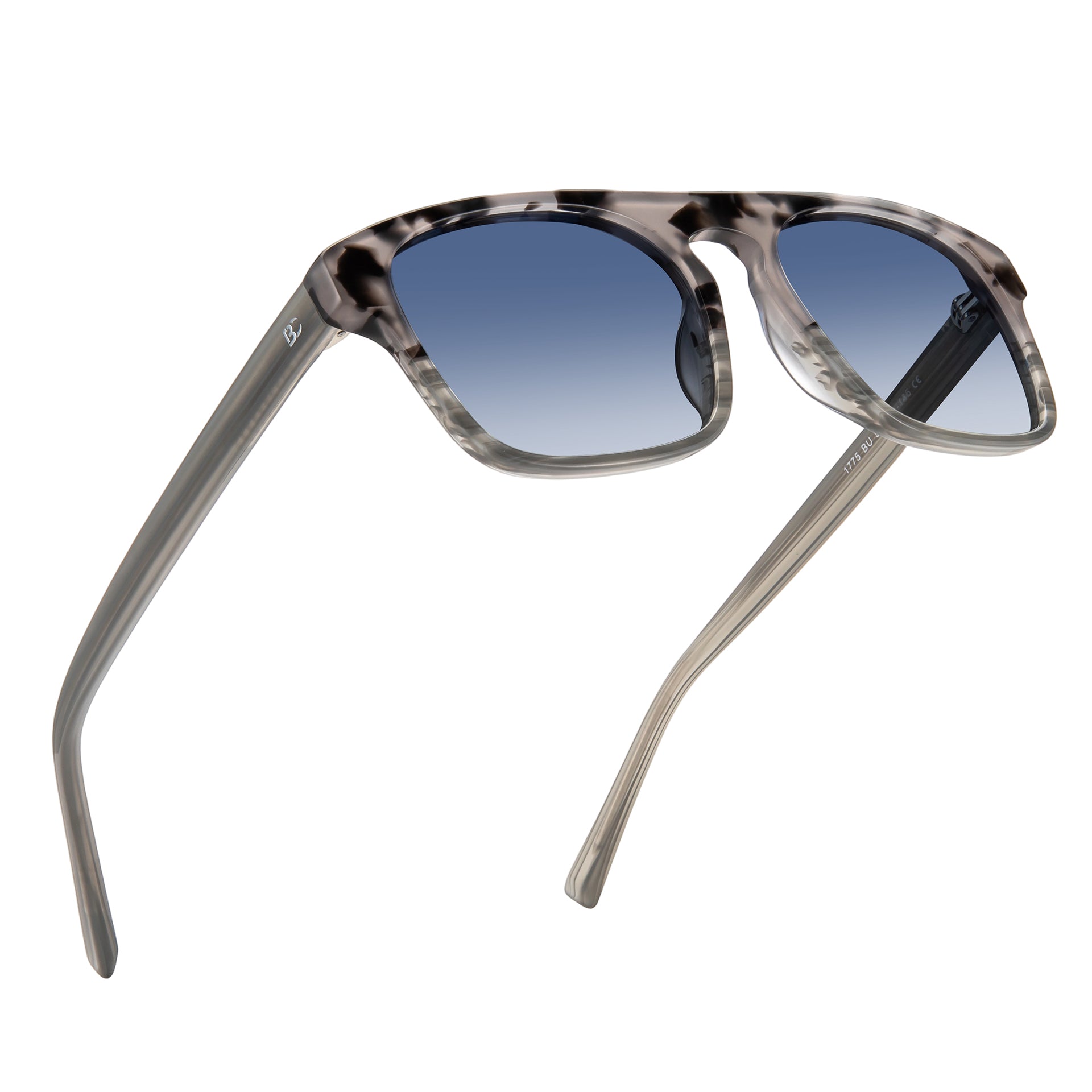 BIRCEN Mens Acetate Polarized Sunglasses: Retro Square Sun Glasses UV400 Protection Anti-Glare Shades for Driving Travel