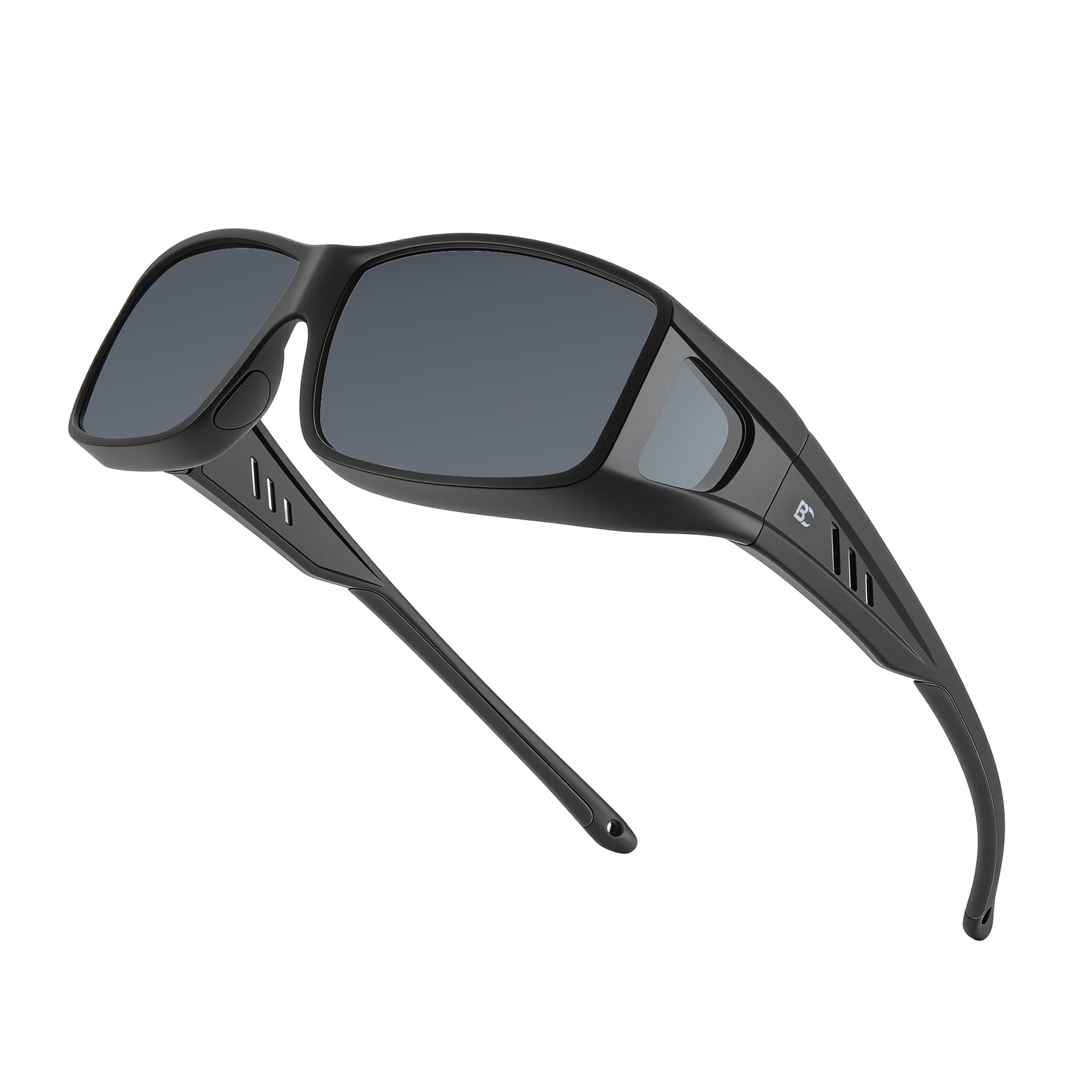 BIRCEN Polarized Fit Over Sunglasses: UV Protection Wrap Around TR90 Sunglasses Over Glasses for Men Women Driving Fishing