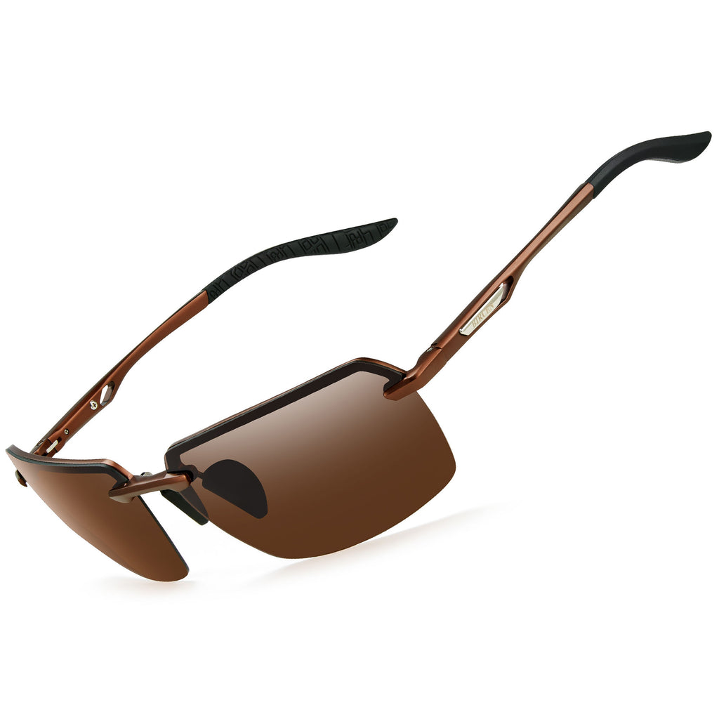 BIRCEN Polarized Sunglasses for Men - UV Protection Sports Sun Glasses Classic Black Shades BC8805