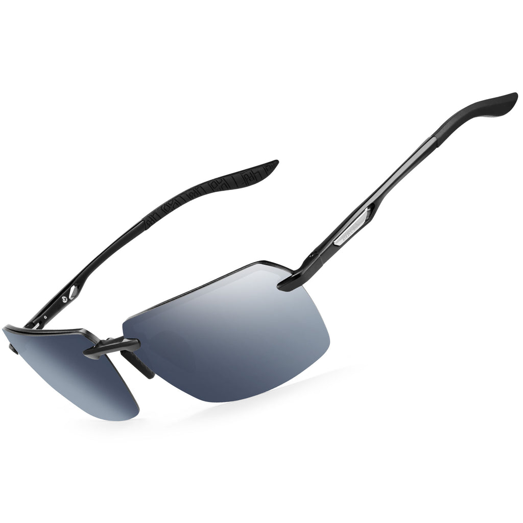 BIRCEN Polarized Sunglasses for Men - UV Protection Sports Sun Glasses Classic Black Shades BC8805