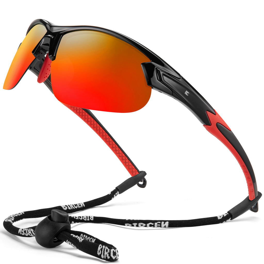 BIRCEN Polarized Sport Sunglasses for Men: UV Protection Fishing Shades for Golf Baseball Driving Motorcycle