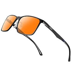 BIRCEN Mens Blue Light Glasses: Lightweight Al-Mg Metal Bluelight Blocking Computer Glasses Anti Eyestrain for Office & Home BC2684L