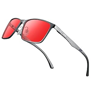 BIRCEN Mens Blue Light Glasses: Lightweight Al-Mg Metal Bluelight Blocking Computer Glasses Anti Eyestrain for Office & Home BC2684L