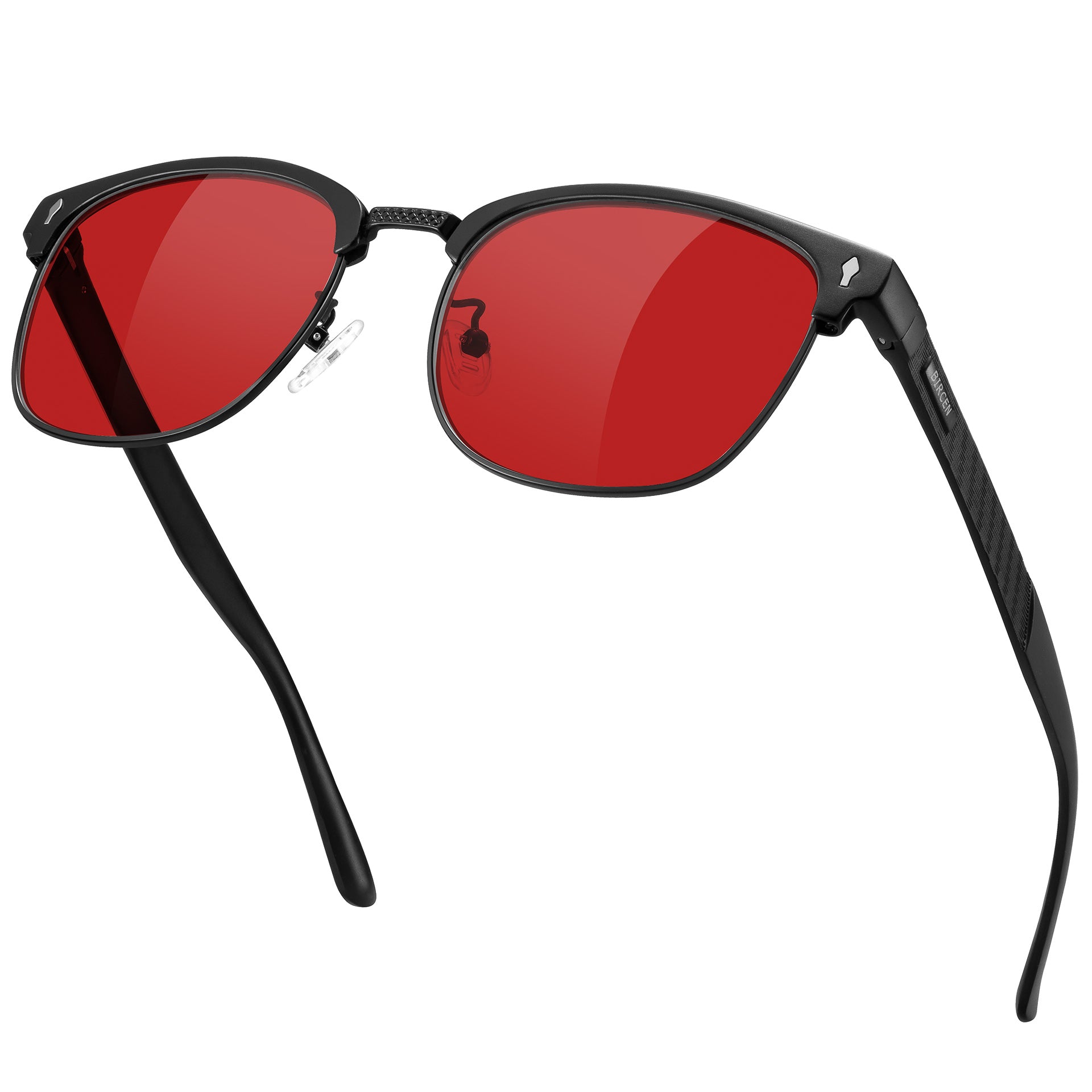 BIRCEN Blue Light Blocking Glasses: Al-Mg Metal Bluelight Computer Clear Glasses for Men Women Anti Eyestrain Office Home BC8806L